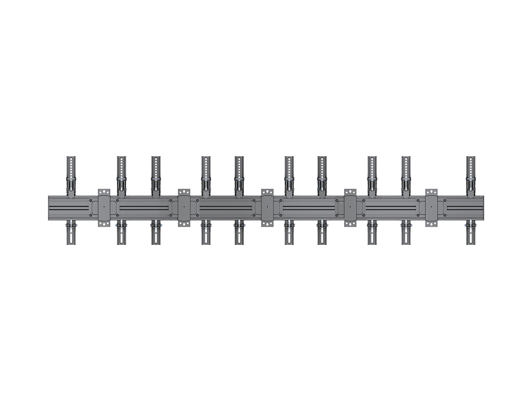 Multibrackets MBW5U Tilt 40"-65" Pro Series Wall Mount For 5 Screens Wall Mount Bracket Multibrackets