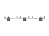 Multibrackets MBC4X1U Display Ceiling Mount Pro Ceiling Mount Bracket Multibrackets