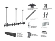 Multibrackets MBC4X1U Display Ceiling Mount Pro Ceiling Mount Bracket Multibrackets