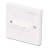 Lindy CAT5e Single Wall Plate with 2 x Angled RJ-45 Shuttered Socket | 60569