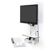 Ergotron StyleView® Sit-Stand Vertical Lift Patient Room White - 61-080-062