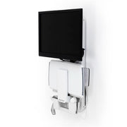Ergotron StyleView® Sit-Stand Vertical Lift Patient Room White - 61-080-062 Wall Mount Bracket Ergotron