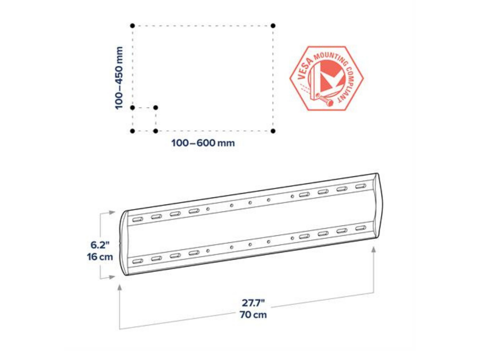 Ergotron TM Tilting Wall Mount For Large Display or TV Mount | 61-142-003