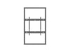 Multibrackets M Pro Series Enclosure 55" High Brightness Wall Medium Black Signage Display Enclosures Multibrackets