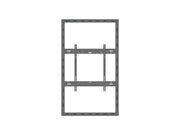 Multibrackets M Pro Series Enclosure 55" High Brightness Wall Medium Black Signage Display Enclosures Multibrackets