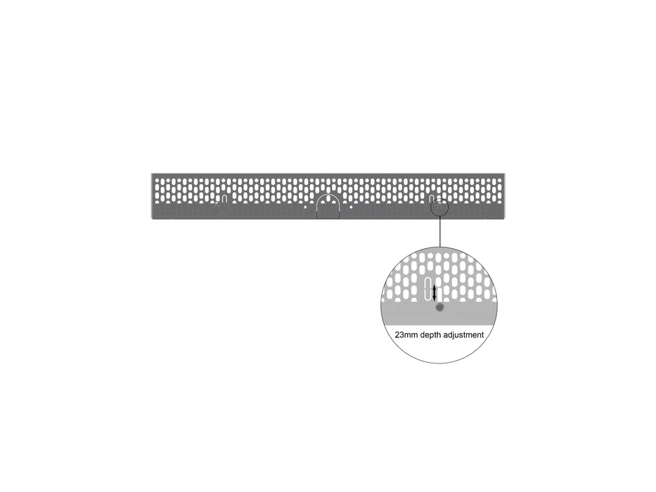 Multibrackets M Pro Series Enclosure 55" High Brightness Wall Medium Black Signage Display Enclosures Multibrackets