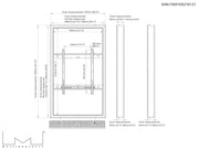 Multibrackets M Pro Series Enclosure 55" High Brightness Wall Medium Black Signage Display Enclosures Multibrackets