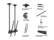 Multibrackets 40"-100" MBC1UPSD 1.5m Pole Display Ceiling Mount Pro Ceiling Mount Bracket Multibrackets