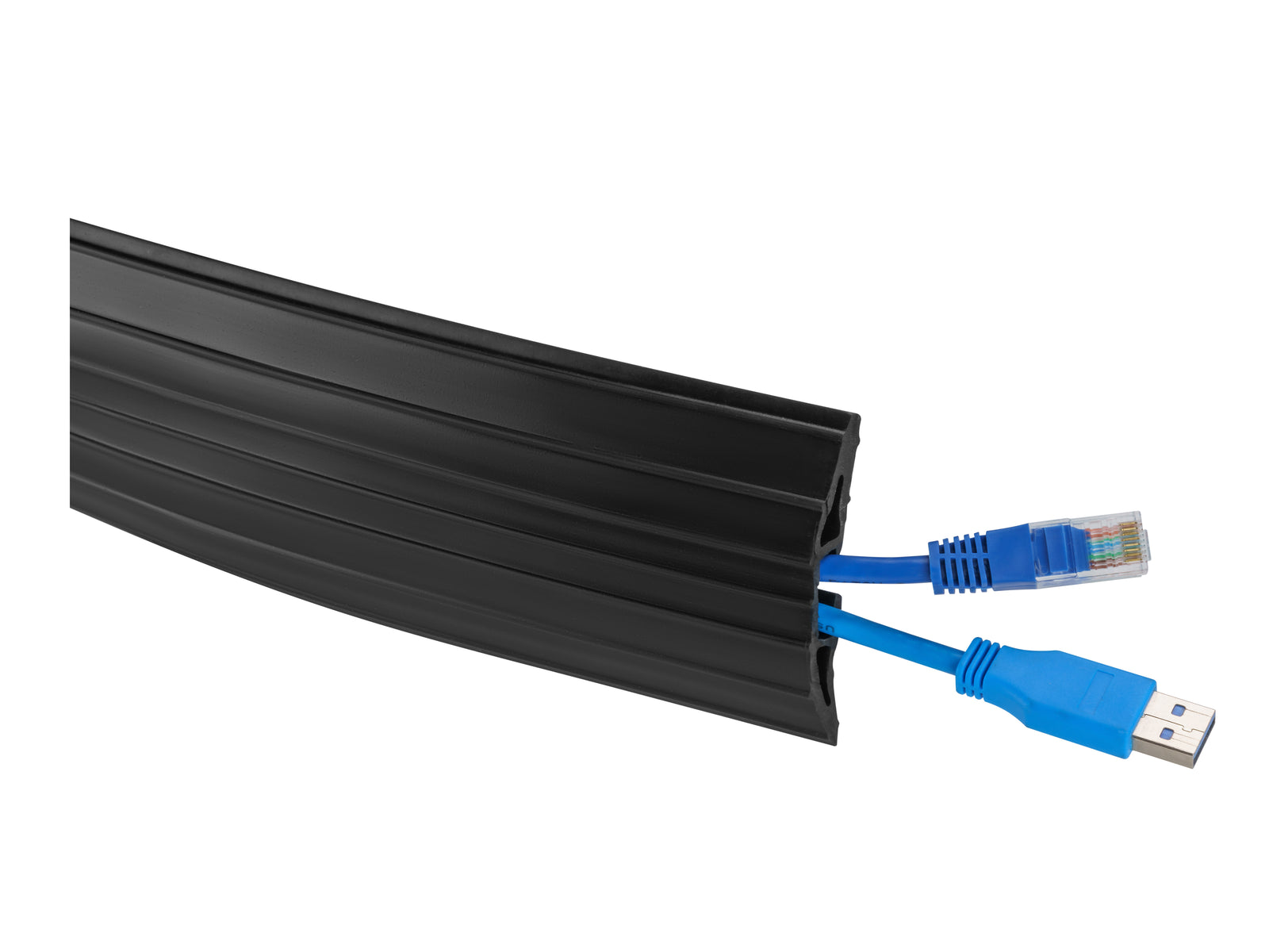 Multibrackets M Floor 10m PVC Cable Cover - Grey | 7350105216152 Cable Accessory Multibrackets