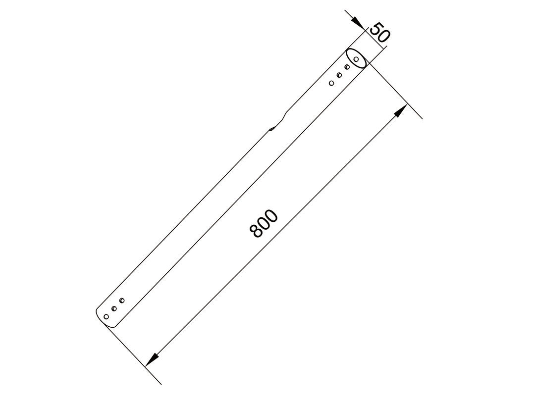 Multibrackets M Pro Series Extension Pipe - 0.8m White Mounting Accessory Multibrackets