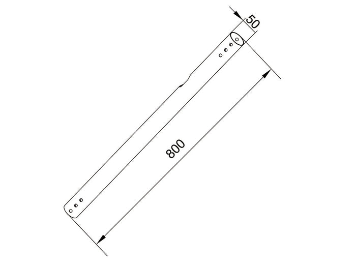 Multibrackets M Pro Series Extension Pipe - 0.8m White Mounting Accessory Multibrackets