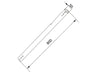 Multibrackets M Pro Series Extension Pipe - 0.8m White