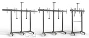 Multibrackets M Pro Series 65" Collaboration Floorstand Side by Side Mobile Trolley Multibrackets