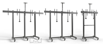 Multibrackets M Pro Series Collaboration Floorstand Side by Side - 75" Multibrackets Mobile Trolley Multibrackets