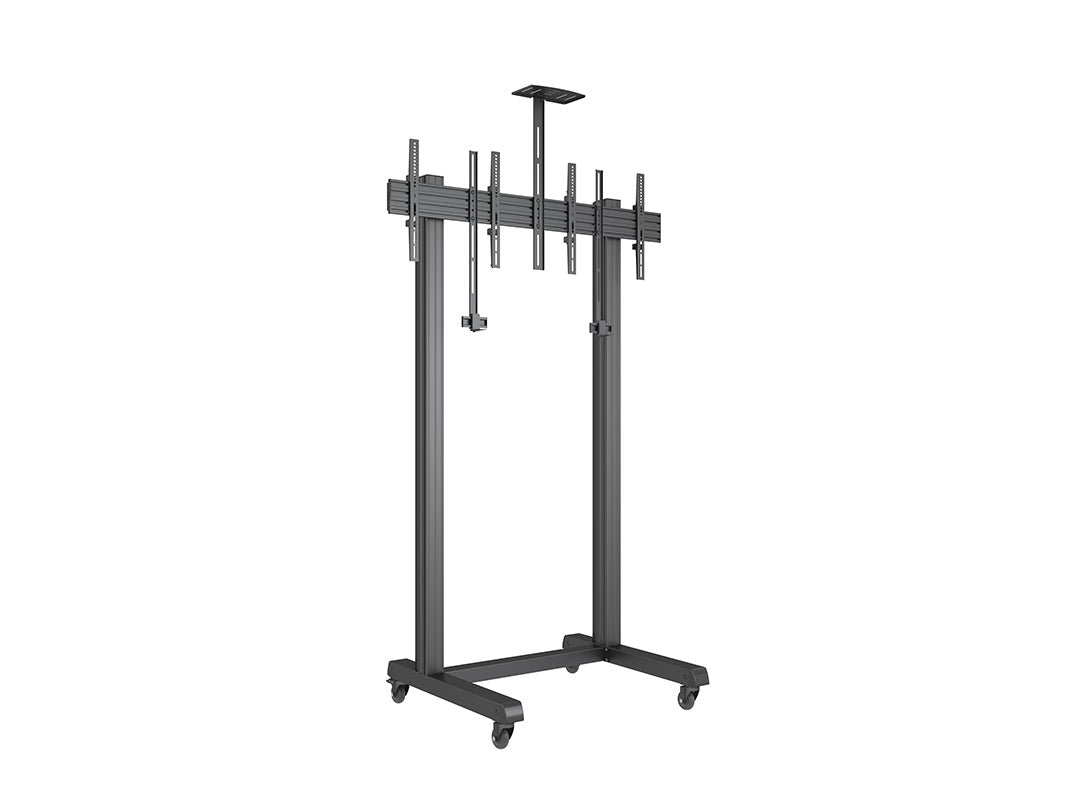 Multibrackets M Pro Series 65" Collaboration Floorstand Side by Side Mobile Trolley Multibrackets