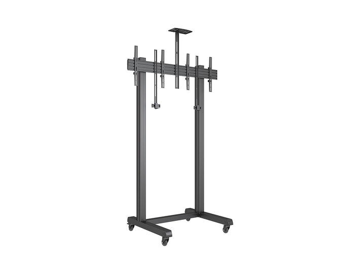 Multibrackets M Pro Series 65" Collaboration Floorstand Side by Side Mobile Trolley Multibrackets
