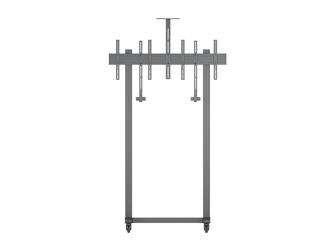 Multibrackets M Pro Series 65" Collaboration Floorstand Side by Side Mobile Trolley Multibrackets