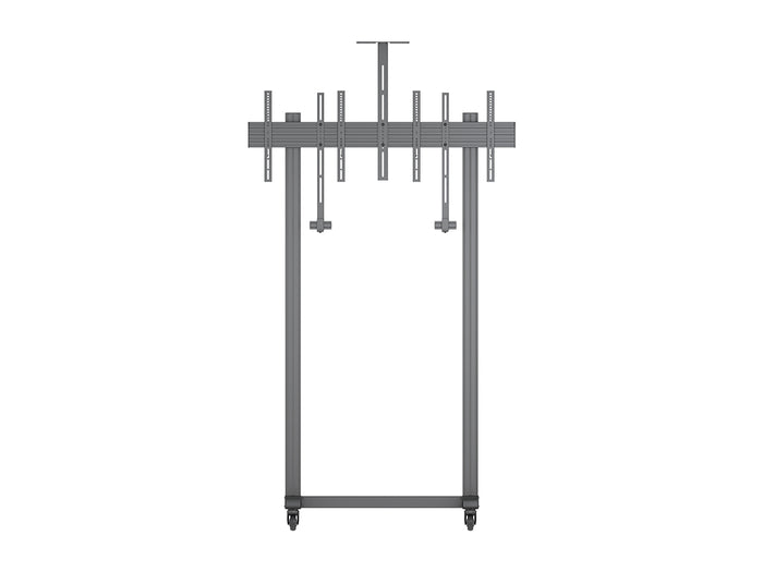 Multibrackets M Pro Series 65" Collaboration Floorstand Side by Side Mobile Trolley Multibrackets
