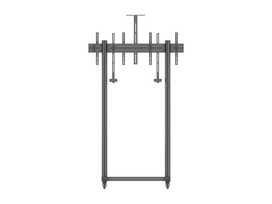 Multibrackets M Pro Series 65" Collaboration Floorstand Side by Side Mobile Trolley Multibrackets