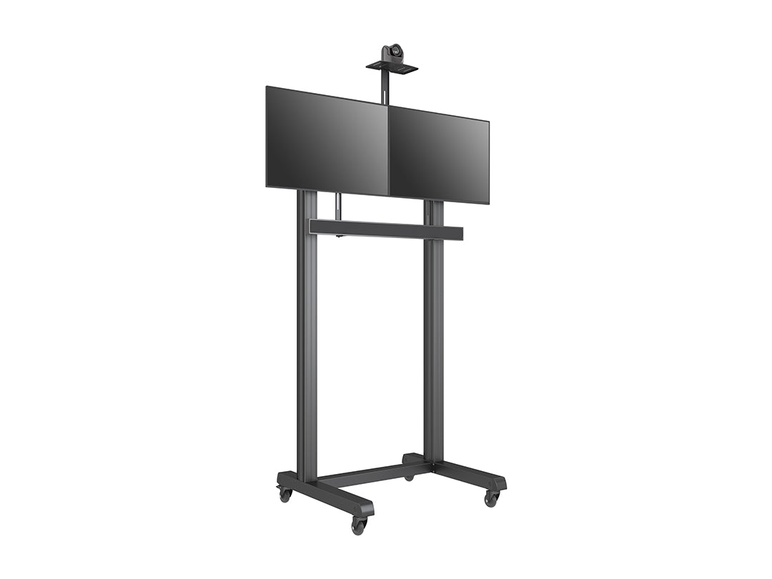 Multibrackets M Pro Series 65" Collaboration Floorstand Side by Side Mobile Trolley Multibrackets