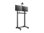 Multibrackets M Pro Series 65" Collaboration Floorstand Side by Side Mobile Trolley Multibrackets