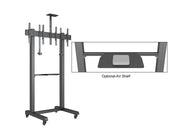Multibrackets M Pro Series 65" Collaboration Floorstand Side by Side Mobile Trolley Multibrackets
