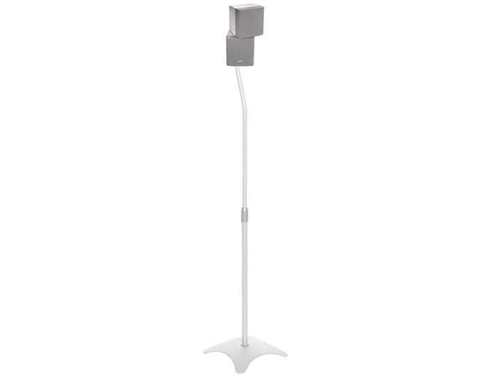 Multibrackets Adjustable Speaker Floor Stands 680–1100mm – White, Pair | 7350022730618 Speaker Mount Multibrackets