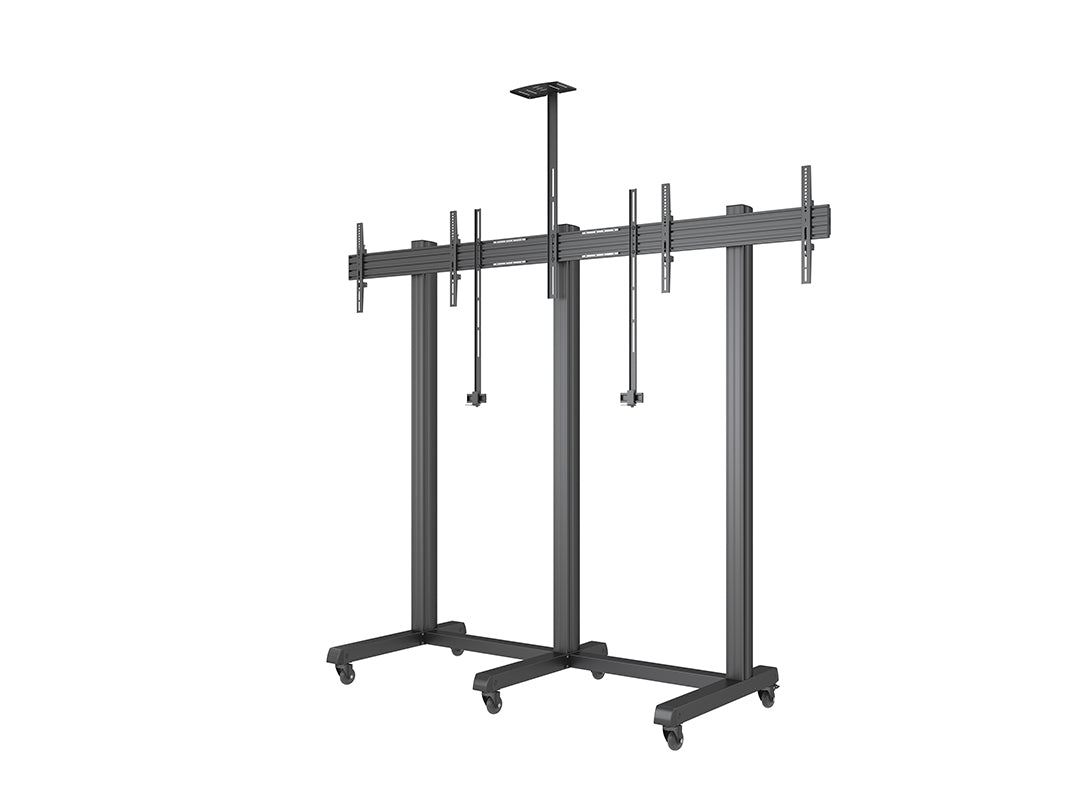 Multibrackets M Pro Series Collaboration Floorstand Side by Side - 75" Mobile Trolley Multibrackets