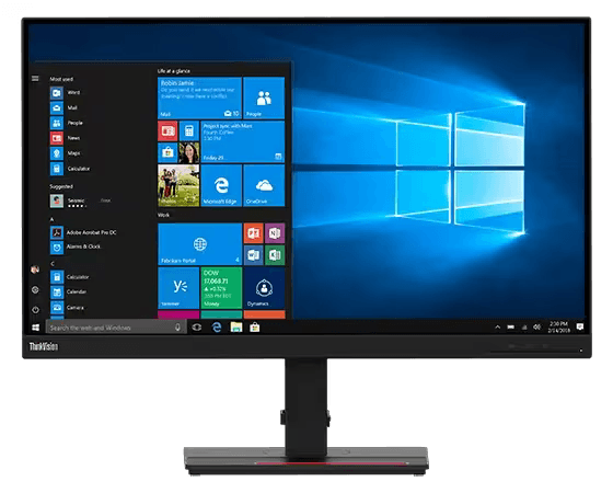Lenovo 61EDGAT2UK ThinkVision T27q-20 27" Class 2560 x 1440 WQHD LCD Monitor Desktop Monitor Lenovo