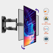 Moove 32"-50" 360° Rotate Tilting & Swivel Vertical TV Wall Mount | SMBRWB-32-50 Wall Mount Bracket B-Tech