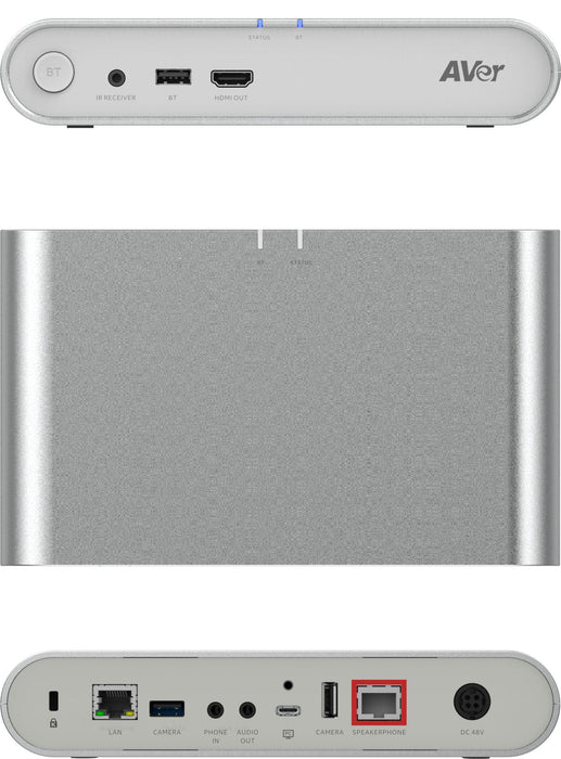 AVer FONE700 Ceiling Speakerphone with Connection HUB | 61U6300000AC Ceiling Speaker Aver