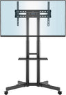 Moove 32" - 85" Double Pole Portable Display Trolley on Wheels