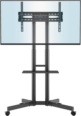 Moove 32" - 85" BT Double Pole Portable Display Trolley on Wheels Large Flat Screen Display Trolley Moove AVMounts