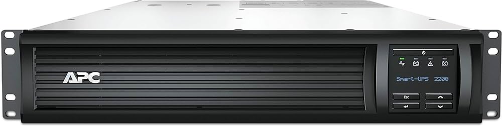 APC SMT2200RMI2UC Smart-UPS, Line Interactive, 2200VA, Rackmount 2U, 230V, 8x IEC C13+2x IEC C19 Outlets Uninterruptible Power Supply APC
