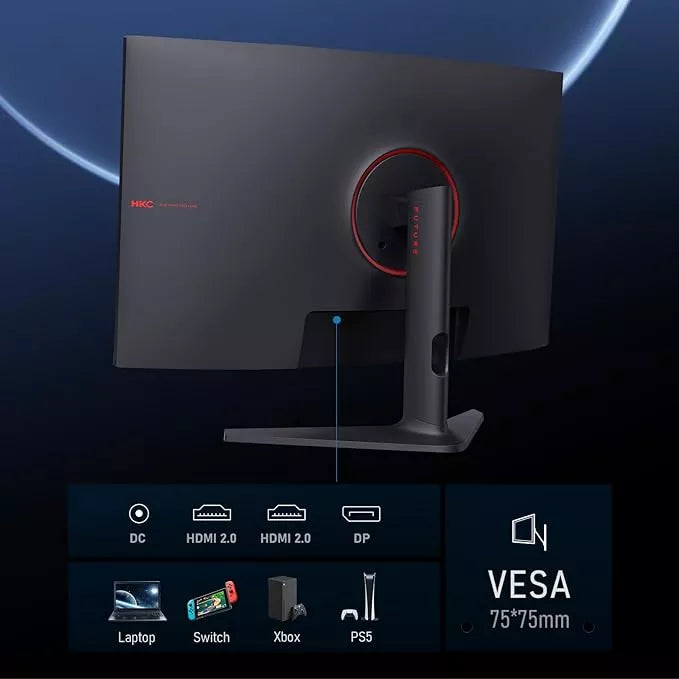 Koorui 32" Curved Gaming Monitor 2KQHD (2560x1440) 170hz Refresh Rate 1ms Response Time (Open Boxed) Desktop Monitor Koorui