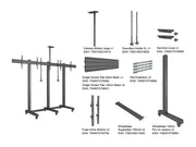 Multibrackets M Pro Series - Collaboration Floorstand Side by Side - 90" Mobile Trolley Multibrackets