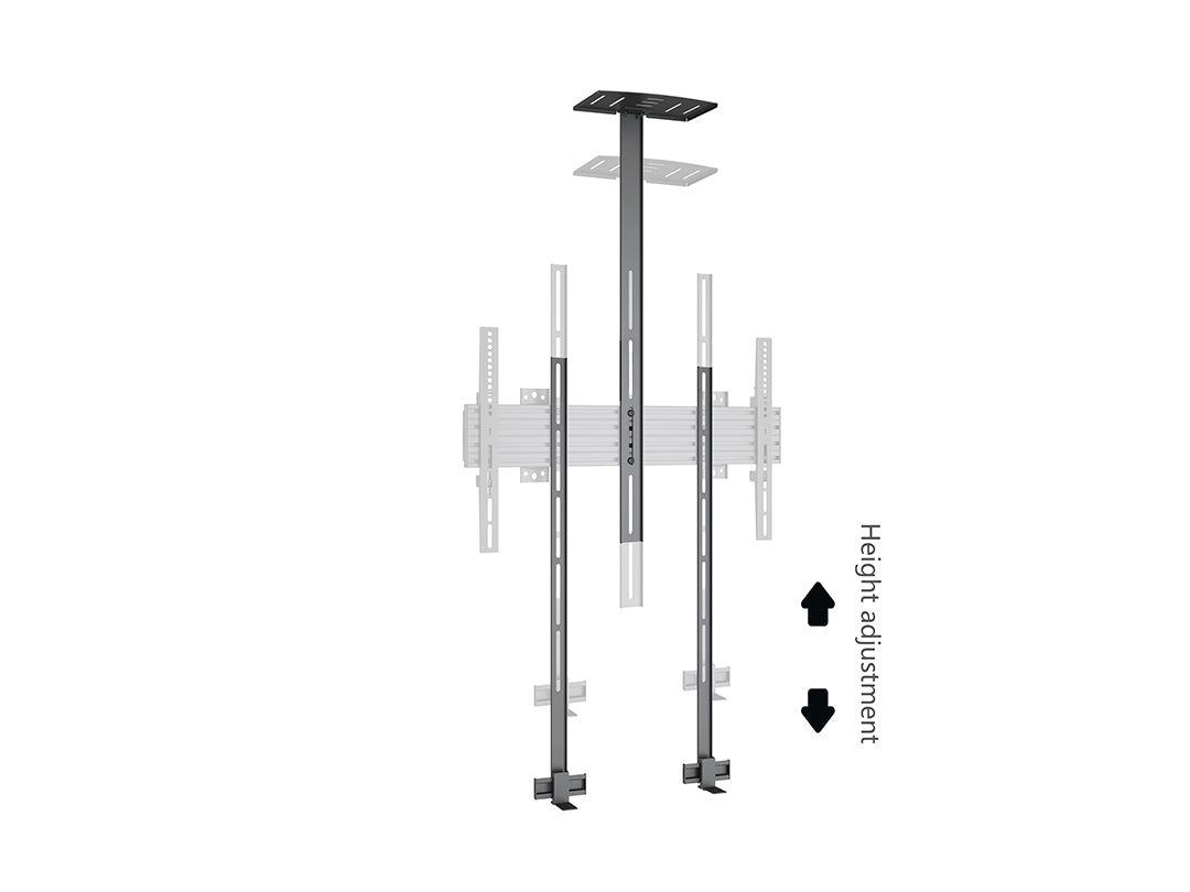 Multibrackets M Pro Series - Collaboration Floorstand Side by Side - 90" Mobile Trolley Multibrackets