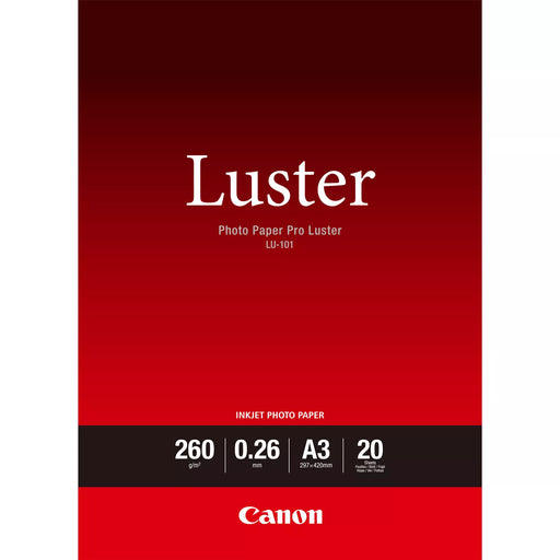 Canon LU-101 Luster Photo Paper Pro A3 - 20 Sheets