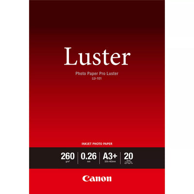 Canon LU-101 Luster Photo Paper Pro A3 Plus - 20 Sheets Printer Paper | A4 - A3 Paper & Photo Paper Canon