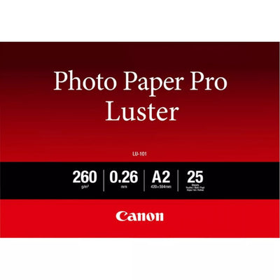 Canon LU-101 Luster Photo Paper Pro A2 - 25 Sheets Printer Paper | A4 - A3 Paper & Photo Paper Canon