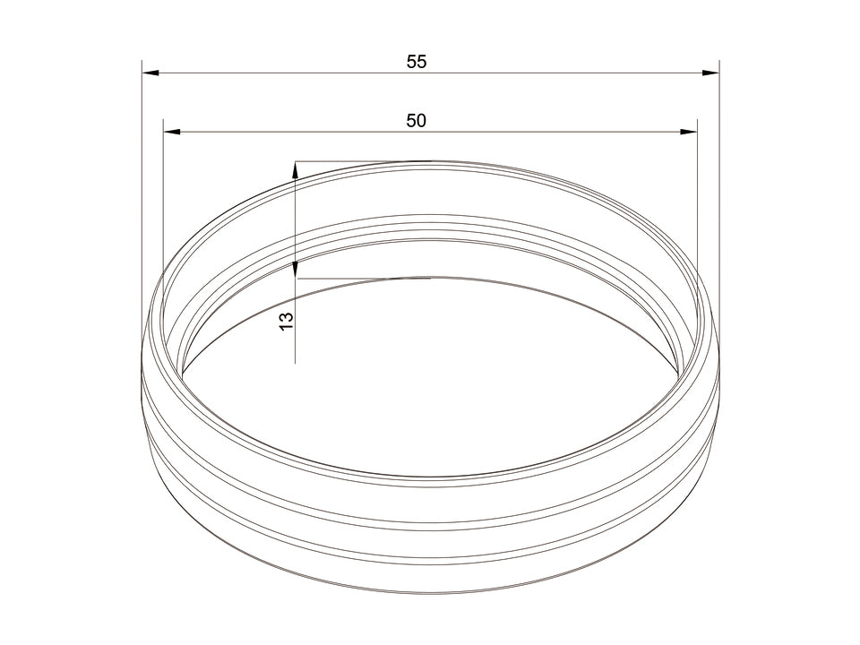 Multibrackets M Pro Series External Pipe Cover Chrome Mounting Accessory Multibrackets