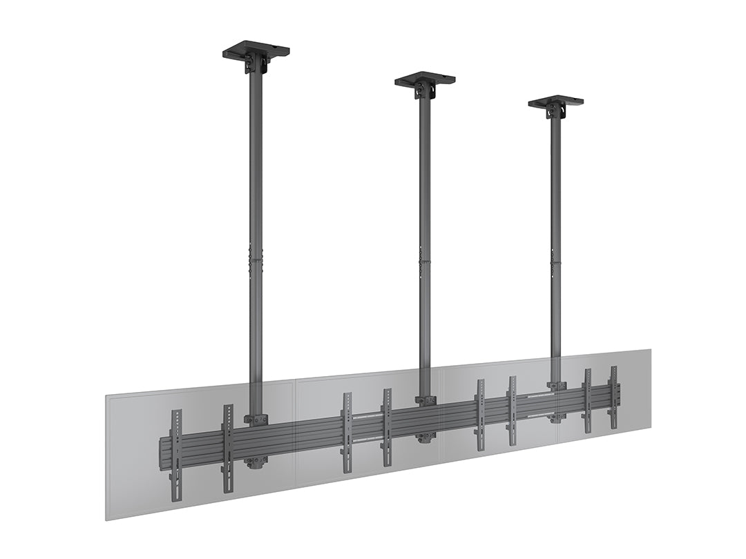 Multibrackets 32" - 50" MBC4X1U 0.5-1.5m Display Ceiling Mount Pro For 4 Screens Ceiling Mount Bracket Multibrackets