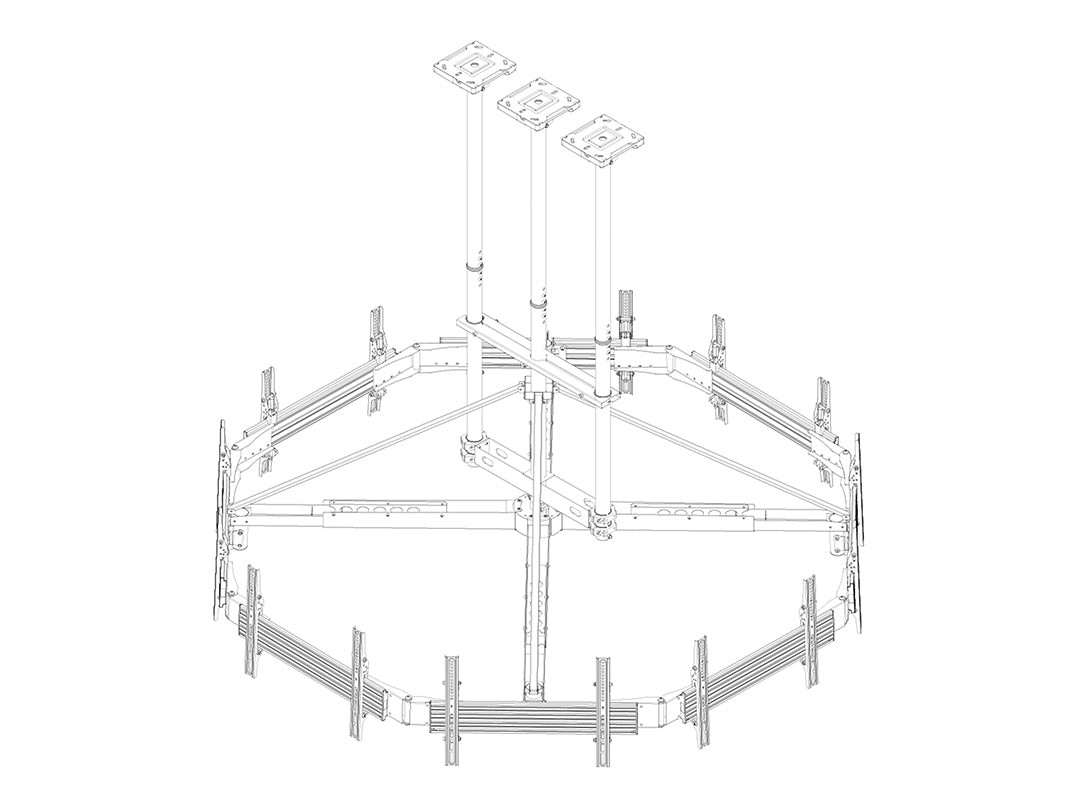 Multibrackets MBC8U Display Ceiling Mount Pro Ceiling Mount Bracket Multibrackets
