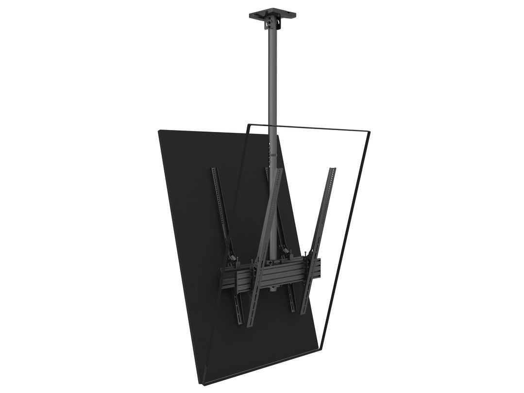 Multibrackets 40" - 75" MBC1UX2PHD 1.5m Pole Display Ceiling Mount Pro For 2 Screens Ceiling Mount Bracket Multibrackets
