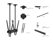 Multibrackets 40"-100" MBC1UX2PSD 1.5m Pole Display Ceiling Mount Pro For 2 Screens Ceiling Mount Bracket Multibrackets