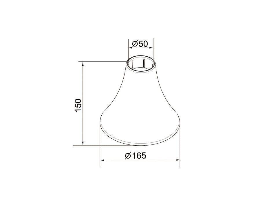 Multibrackets M Pro Series Inner Ceiling Plate Cover Black Mounting Accessory Multibrackets