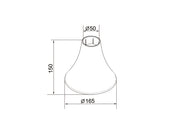 Multibrackets M Pro Series Inner Ceiling Plate Cover Black Mounting Accessory Multibrackets