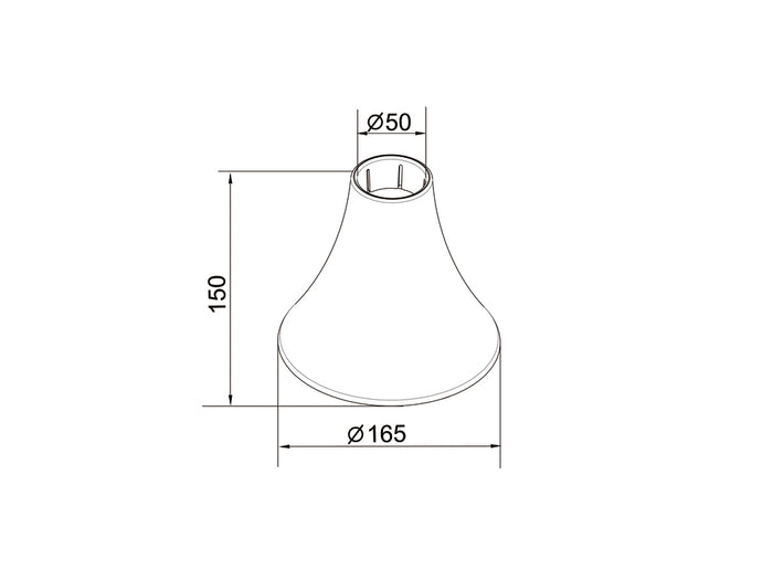 Multibrackets M Pro Series Inner Ceiling Plate Cover Black Mounting Accessory Multibrackets