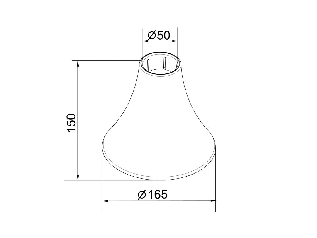 Multibrackets M Pro Series Inner Ceiling Plate Cover White Mounting Accessory Multibrackets
