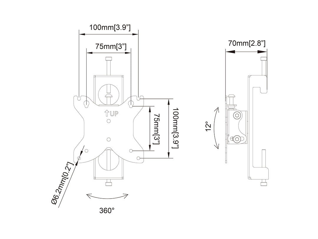 Multibrackets M Pro Series Monitor Mount Flex Pro - 75/100 Mounting Accessory Multibrackets